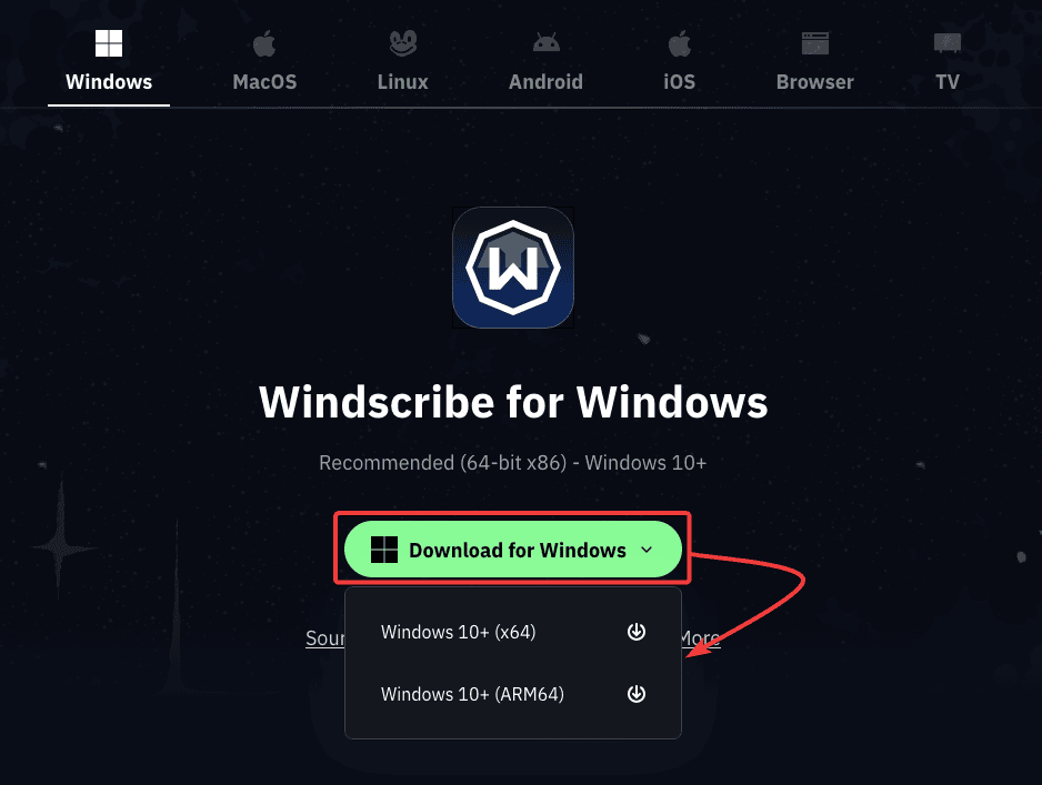 Windows Download Page